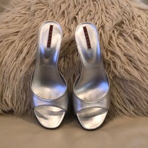 Vintage Prada Sexy Silver Heels